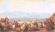 Miller, Alfred Jacob Encampment on Green River oil painting on canvas